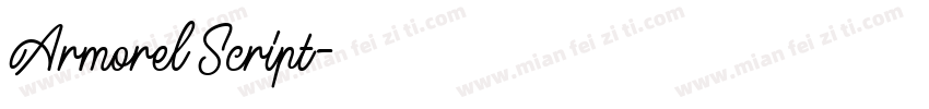 Armorel Script字体转换